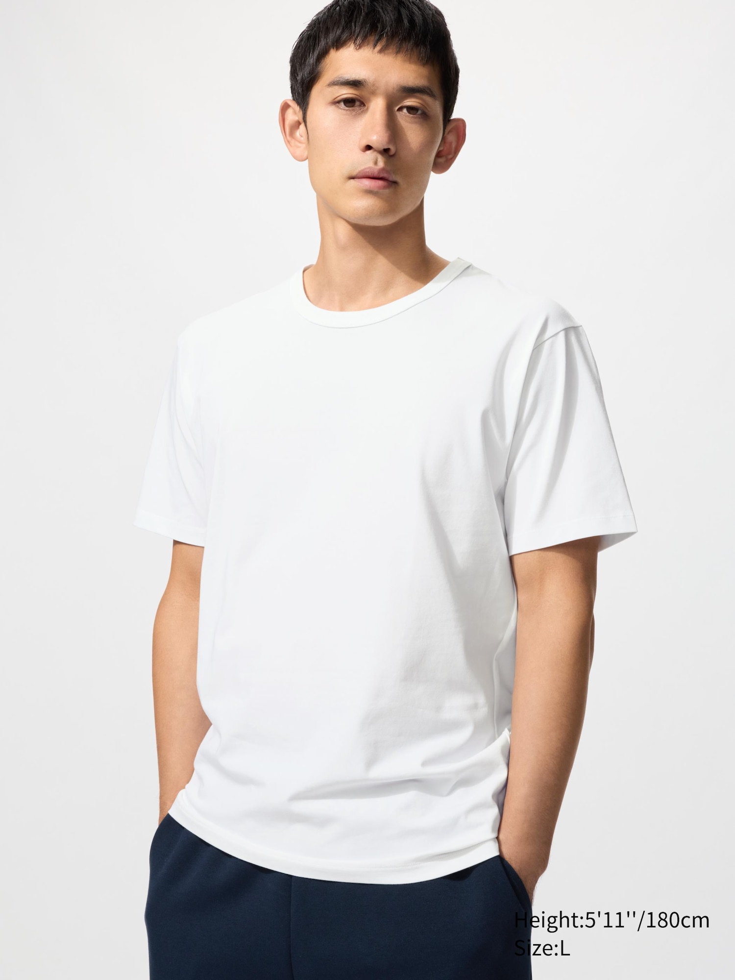 AIRism Cotton Crew Neck T-Shirt