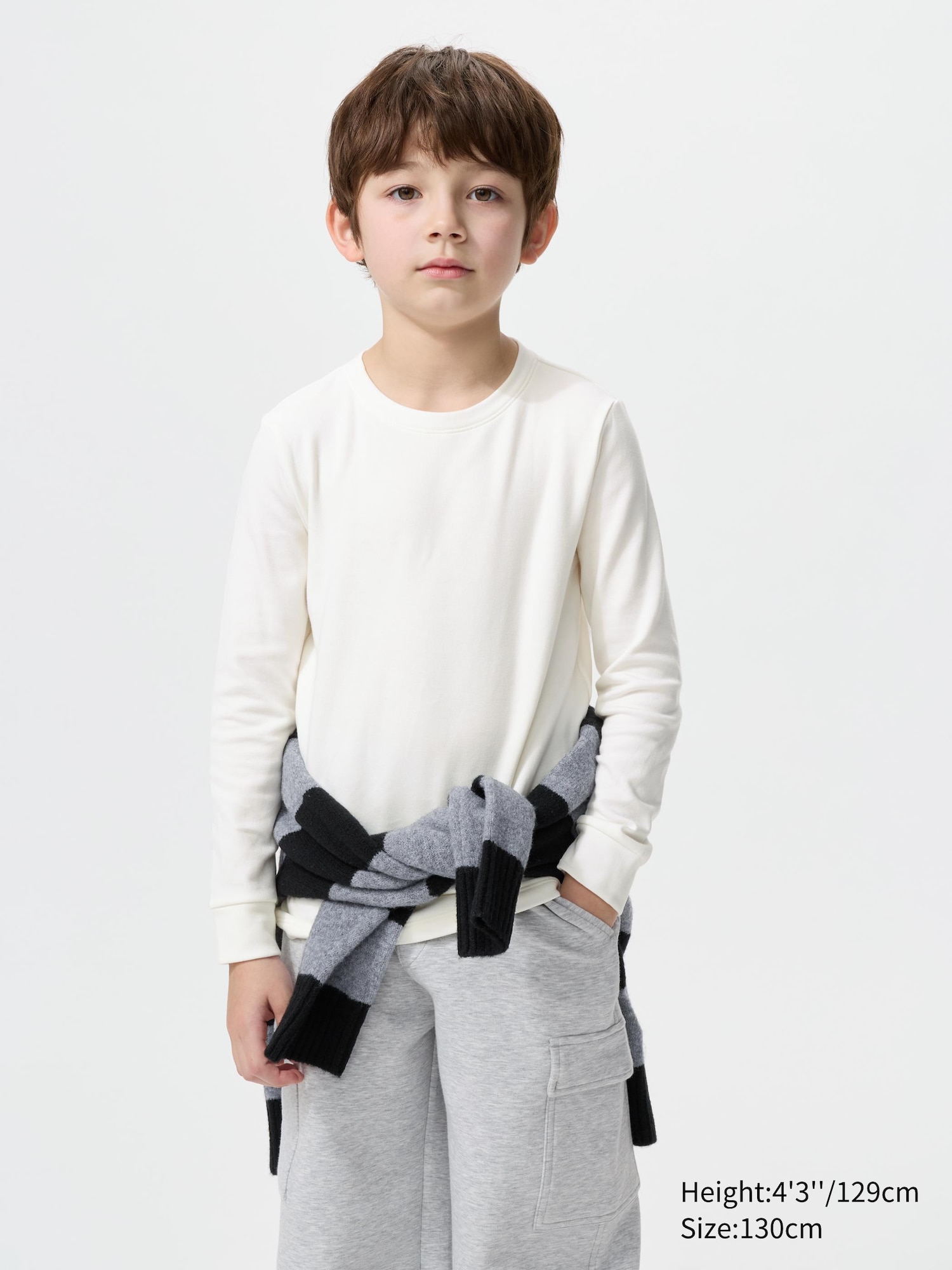 KIDS HEATTECH Extra Warm Cotton Crew Neck T-Shirt