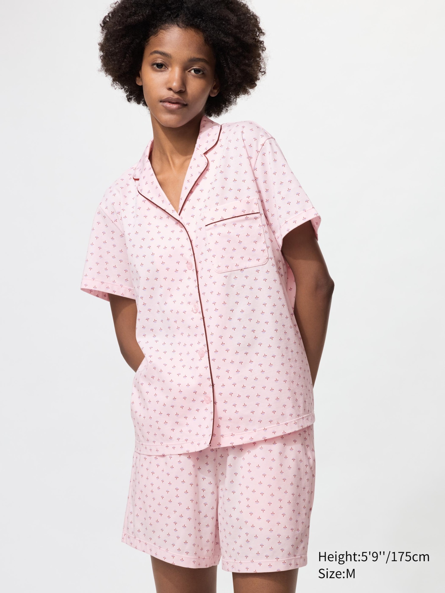 AIRism Cotton Pajamas Short Sleeve Print