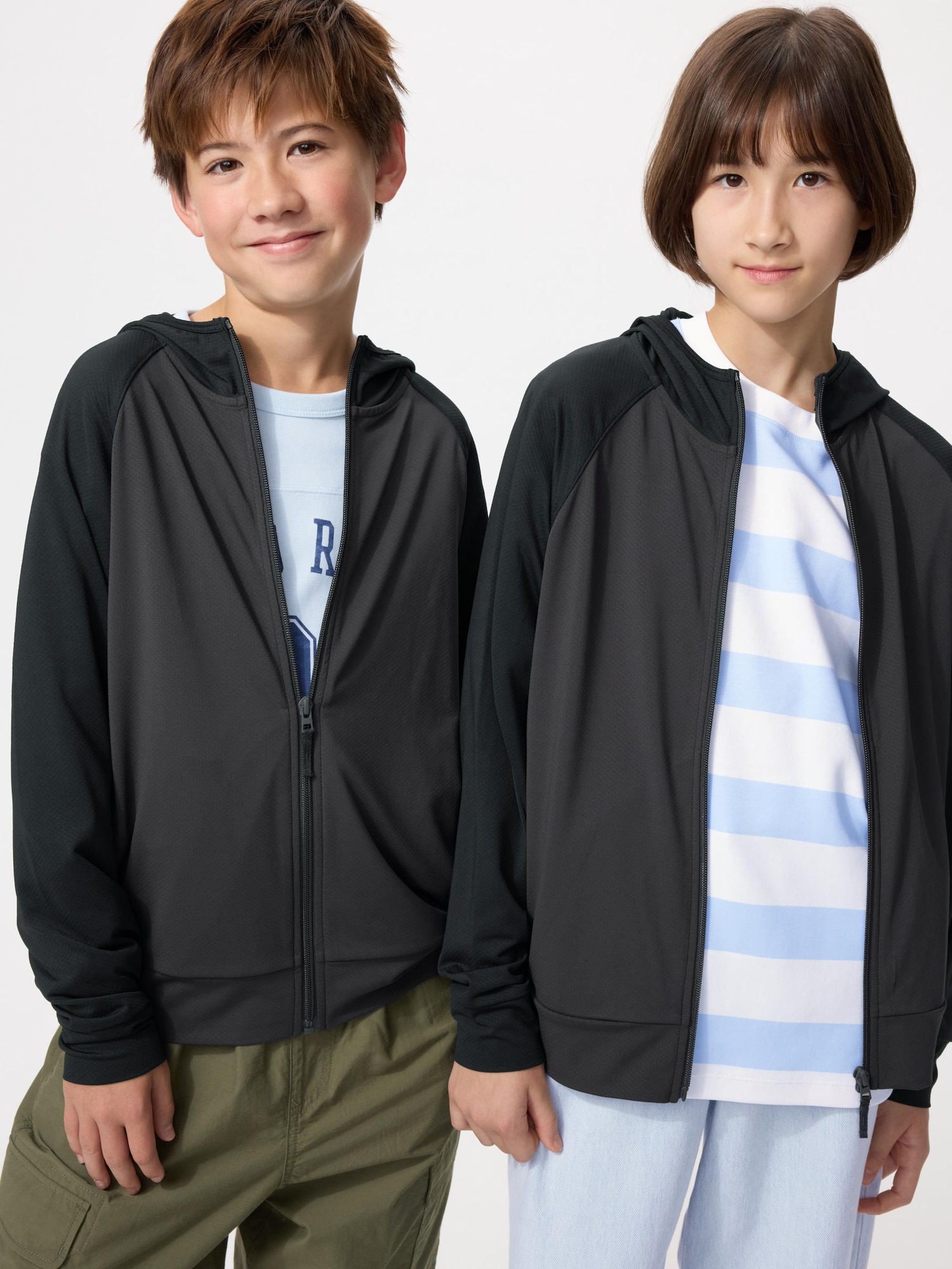 KIDS AIRism UV Protection Full Zip Hoodie