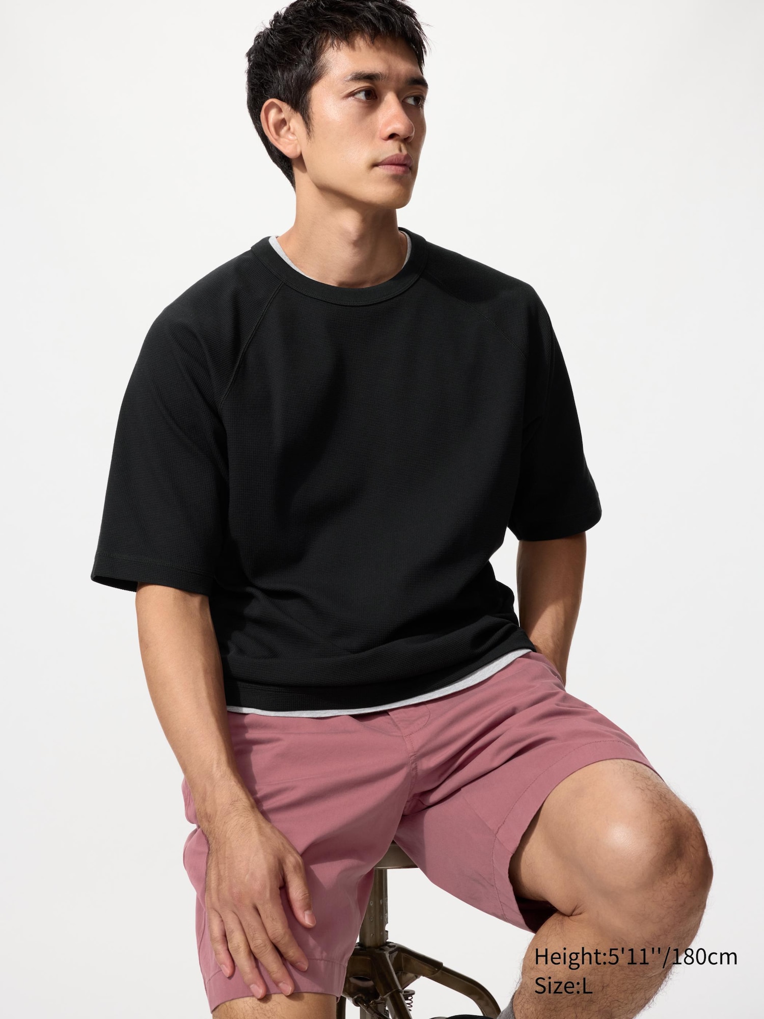 Dry Waffle Crew Neck T-Shirt
