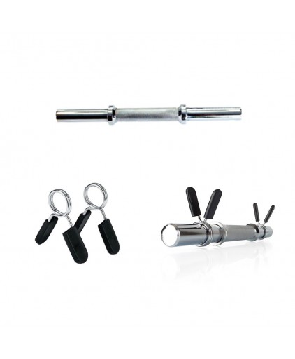 14" Dumbbell Bar with Spring Collar (per pcs) (Dia: 2.5cm)